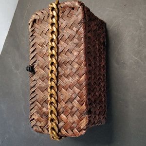 Copper wide links bracelet